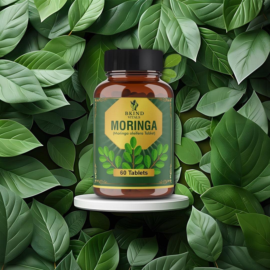 Bkind Vitals Moringa Tablets – Natural Multivitamin from Moringa Oleifera (60 Tablets)